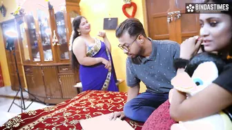 Indian Stepmom Seduces Her Stepdaughter's Teacher For Threesome