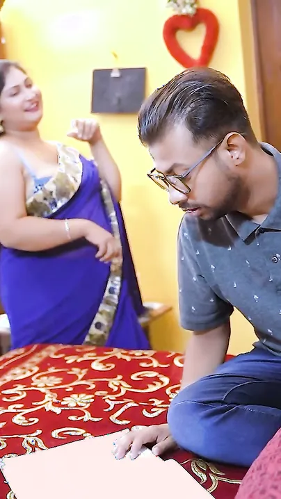 Indian Stepmom Seduces Her Stepdaughter's Teacher For Threesome