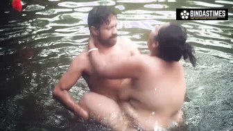 Indian Washerwoman Bhabhi Pushed Into Water And Fucked By Him Outdoors