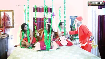 Indian Pornstars Getting Gangbanged By Four Guys During Christmas Party