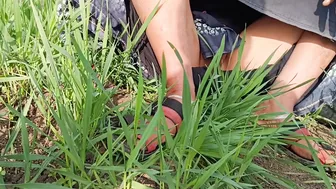 Desi Bhabhi Fingered By Brother-In-Law Outdoors In Village Farm