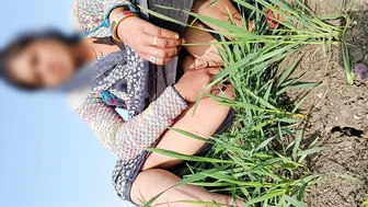 Desi Bhabhi Fingered By Brother-In-Law Outdoors In Village Farm