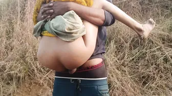 Village Bhabhi Takes It Doggy Style In The Fields From Her Horny Jija