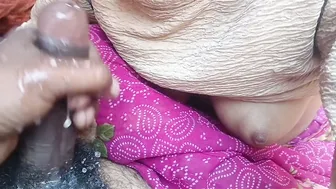 Desi Bhabhi Gets Her Big Tits Massaged Before He Cums All Over Her Face