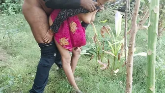 Desi Couple Sneaks Into The Jungle For A Risky Outdoor Fuck Session