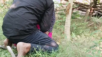 Desi Couple Sneaks Into The Jungle For A Risky Outdoor Fuck Session