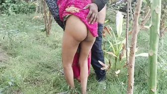 Desi Couple Sneaks Into The Jungle For A Risky Outdoor Fuck Session