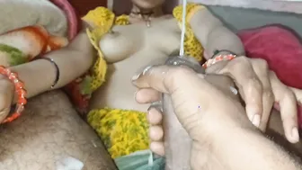 Desi Bhabhi Gets Fed Thick Cream By Her Horny Brother In Law At Night