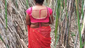 Desi Stepmom Bent Over In Sugarcane Field For A Hard Rough Fuck