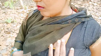 Desi Village Stepmom Fucking Her Stepson Deep In The Forest Today