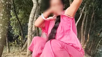 Tamil Housewife Squats Outside To Piss In Backyard Garden This Morning