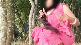 Tamil Housewife Squats Outside To Piss In Backyard Garden This Morning