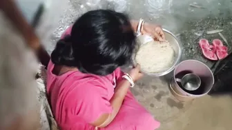 Desi Housewife Strips Bare In Kitchen While Husband Works Late Shift