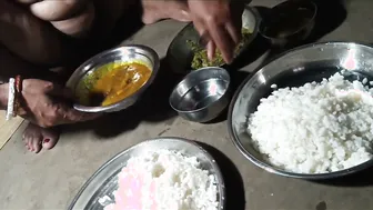 Desi Couple Eats Rice Naked Together On Bedroom Floor After Fucking