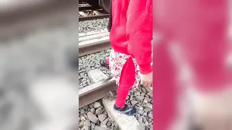 Bengali Bhabhi Caught Peeing Outside In The Open Village Yard