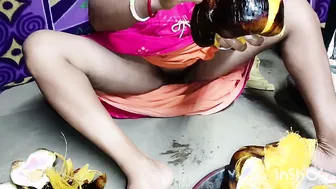 Desi Boudi Milks Palm Tree Then Gets Fucked By Her Devar Outdoors