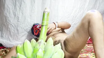 Bengali Boudi Nomita Fucking Her Pussy With Banana From The Kitchen
