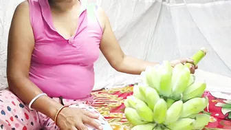 Bengali Boudi Nomita Fucking Her Pussy With Banana From The Kitchen