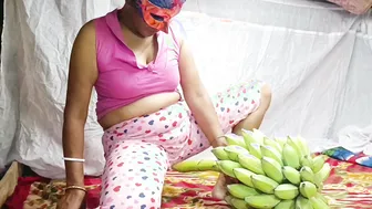 Bengali Boudi Nomita Fucking Her Pussy With Banana From The Kitchen