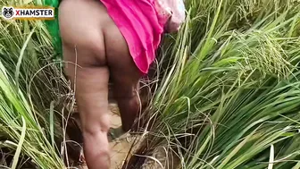 Bengali Bhabhi Nomita Spraying Rice Fields While Talking Dirty Audio