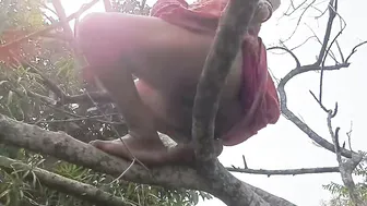 Indian Girl Pissing In The Forest Caught On Camera