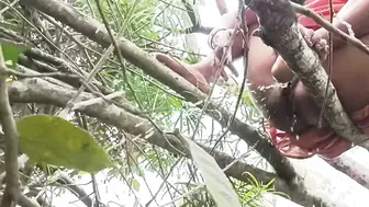 Indian Girl Pissing In The Forest Caught On Camera