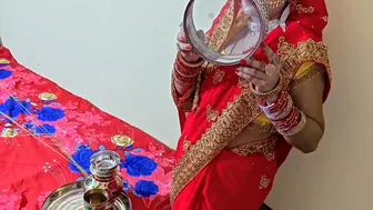Indian Wife Celebrates Karwa Chauth Getting Pounded Hard At Home