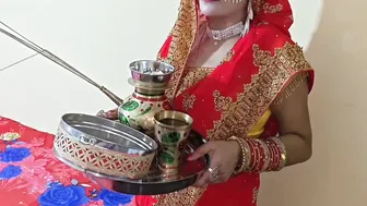Indian Wife Celebrates Karwa Chauth Getting Pounded Hard At Home