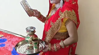Indian Wife Celebrates Karwa Chauth Getting Pounded Hard At Home