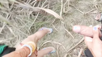 Desi Village Girl Pissing Outdoors Before Getting Fucked In Public Field