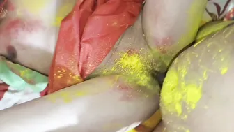 Holi Special Desi Bhabhi Covered In Colors Fucked Hard By Brother-In-Law