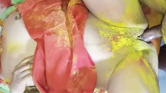 Holi Special Desi Bhabhi Covered In Colors Fucked Hard By Brother-In-Law