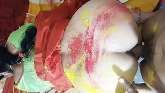 Holi Special Desi Bhabhi Covered In Colors Fucked Hard By Brother-In-Law