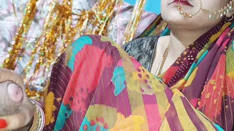 Indian Newly Married Wife In Red Saree Fucked At Home After Wedding