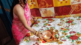 Newly Married Desi Wife Fucked On Karwa Chauth With Hindi Dirty Talk