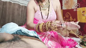 Newly Married Desi Wife Fucked On Karwa Chauth With Hindi Dirty Talk