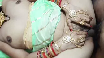 Desi Bhabhi First Time Taking It In Both Holes With Dirty Hindi Talk