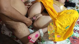 Desi Girl Losing Her Innocence While He Talks Dirty To Her In Bed