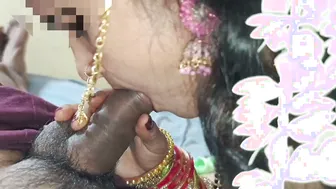 Indian Newly Married Wife Fucked By Husband With Blowjob Talk