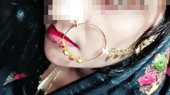 Desi Village Bride Giving Her First Sloppy Blowjob On Wedding Night