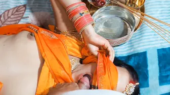 Desi Couple Celebrates Karwa Chauth Festival With Passionate Sex