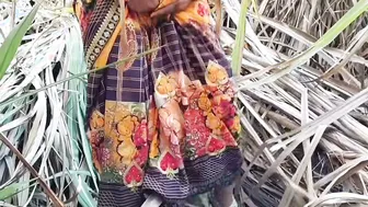 Desi Village Bhabhi Bent Over Outdoors Taking It Doggy Style Hard