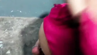 Indian Village Married Woman Pissing Publicly Outdoors Near Her House