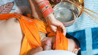 Karwa Chauth Night Ends With Desi Wife Begging To Be Fucked Harder