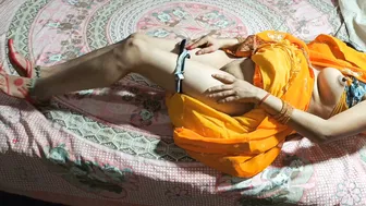 Indian Wife's Smooth Tight Pussy Dripping Wet And Ready To Fuck