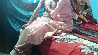 Desi Bhabhi Bent Over Bed Getting Railed Deep In Her Tight Pussy Hole