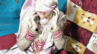 Indian Newlywed Bride Taking Her Husband Deep On Wedding Night