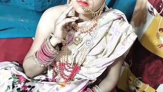 Indian Newlywed Bride Taking Her Husband Deep On Wedding Night