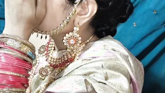 Indian Newlywed Bride Taking Her Husband Deep On Wedding Night