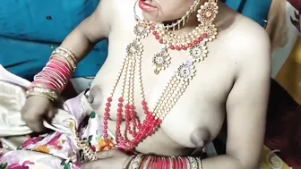 Indian Newlywed Bride Taking Her Husband Deep On Wedding Night